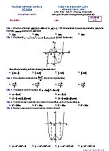 Đề kiểm tra khảo sát lần 1 môn Toán Lớp 12 (Chương trình chuẩn) - Mã đề 412 - Năm học 2019-2020 - Trường THPT Phú Xuyên B